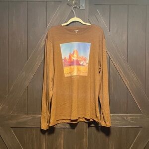 Old Navy XXL rust/black Active long sleeve Core